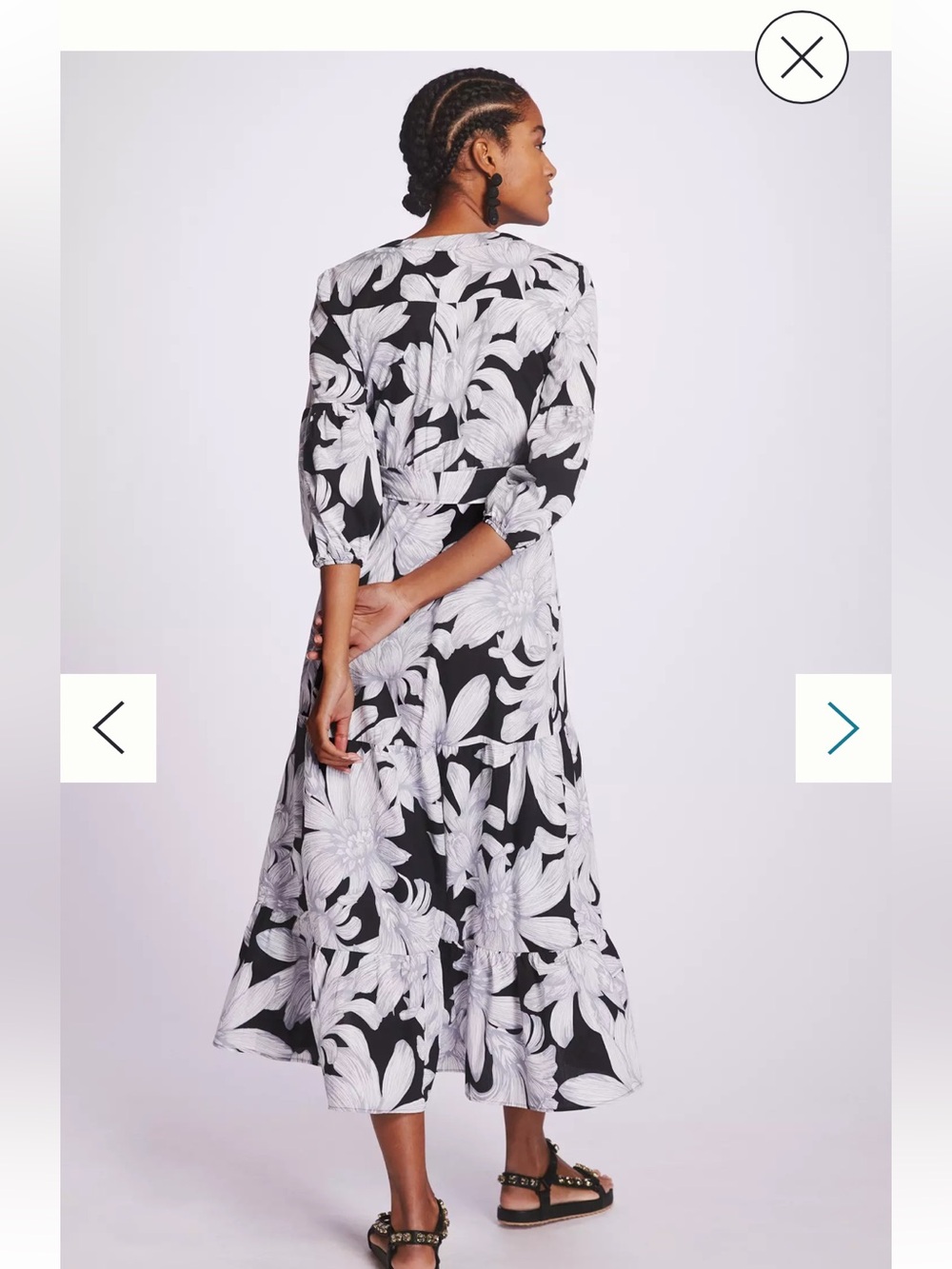 NWOT Anthropologie size 6 faux wrap midi dress - Picture 4 of 13